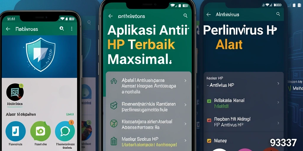 Tampilan antarmuka aplikasi Antivirus HP yang modern dan fungsional.