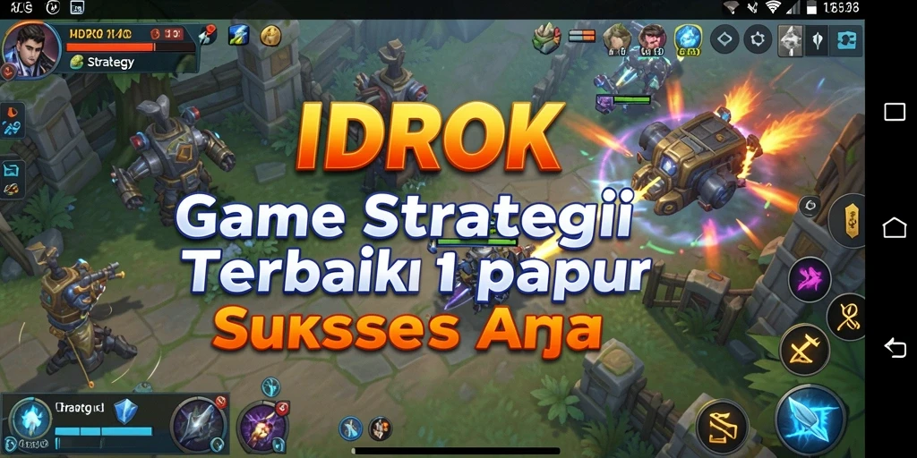 Antarmuka menarik dan fungsional dari IDROK dalam strategi.