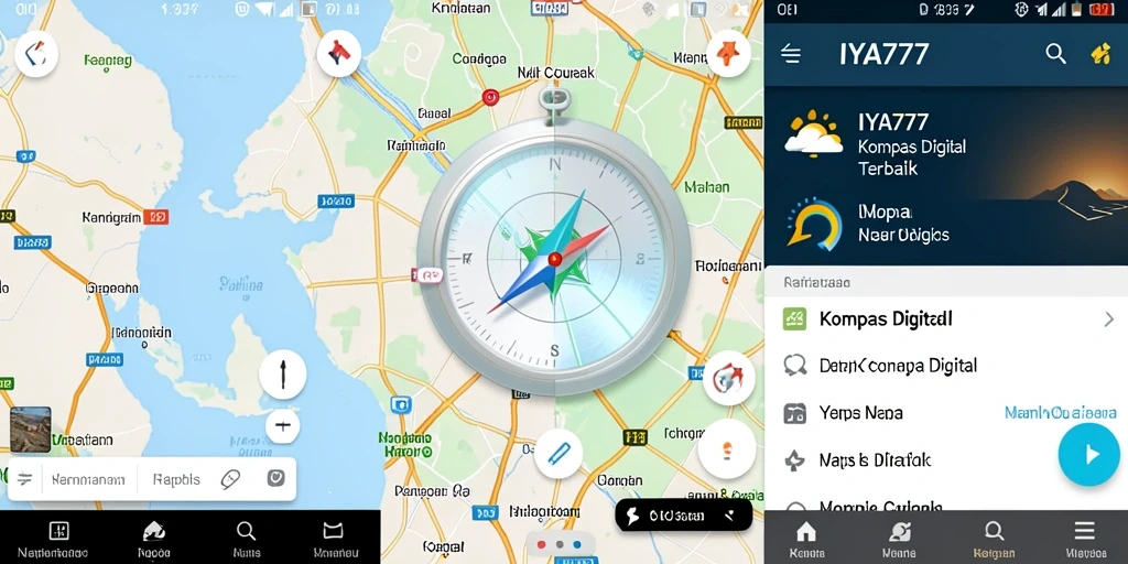 Antarmuka aplikasi IYA777 yang modern dan intuitif untuk navigasi.