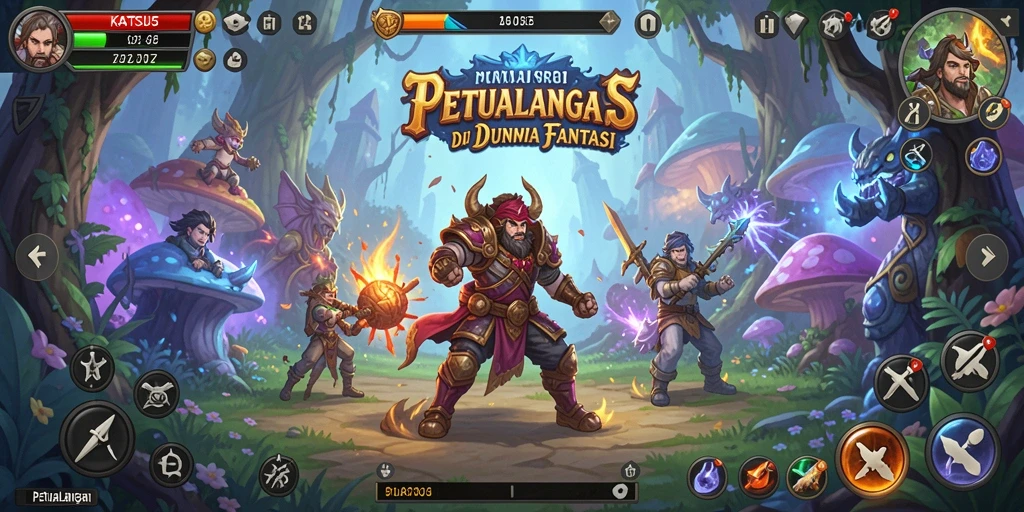 Screenshot KATSU5 menunjukkan aksi seru dalam eksplorasi petualangan.