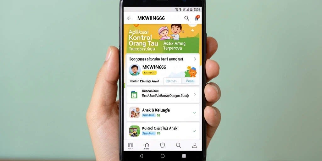 Antarmuka pengguna MKWIN666 yang intuitif untuk kontrol orang tua.
