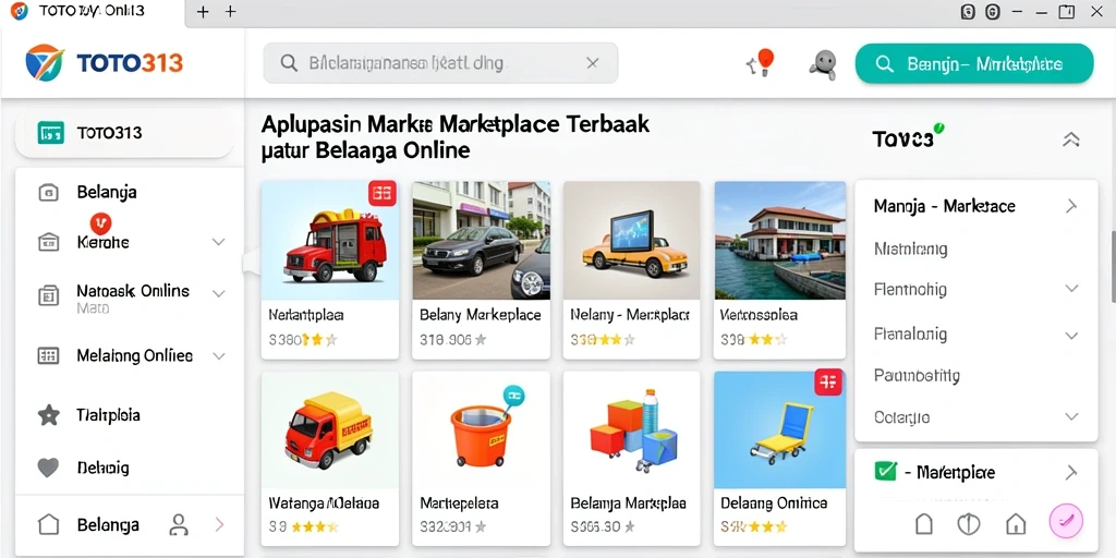 Tampilan antarmuka TOTO313 yang modern dan intuitif untuk belanja online.